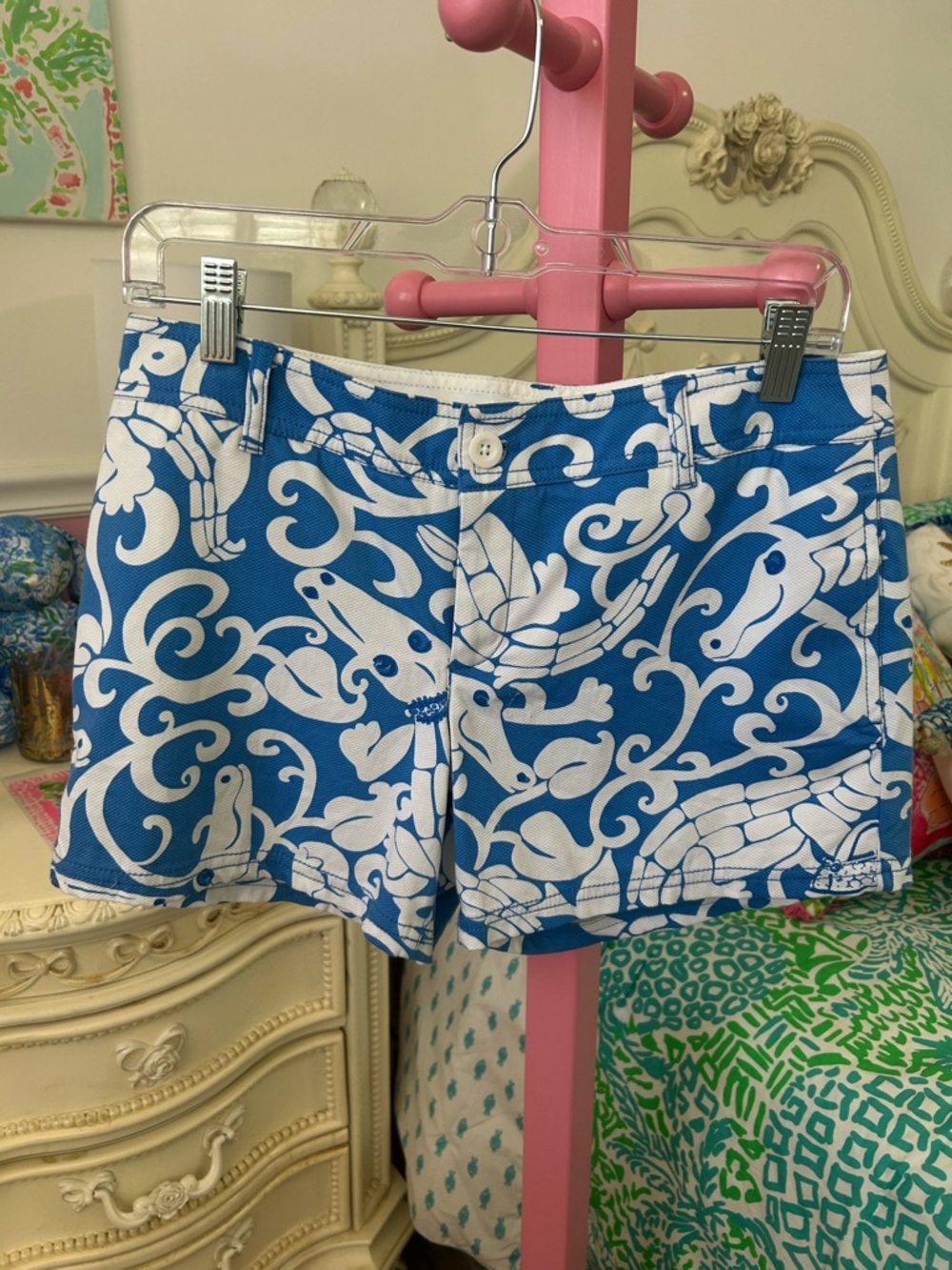 Lilly Pulitzer Gabby Gators texted shorts, Size 4